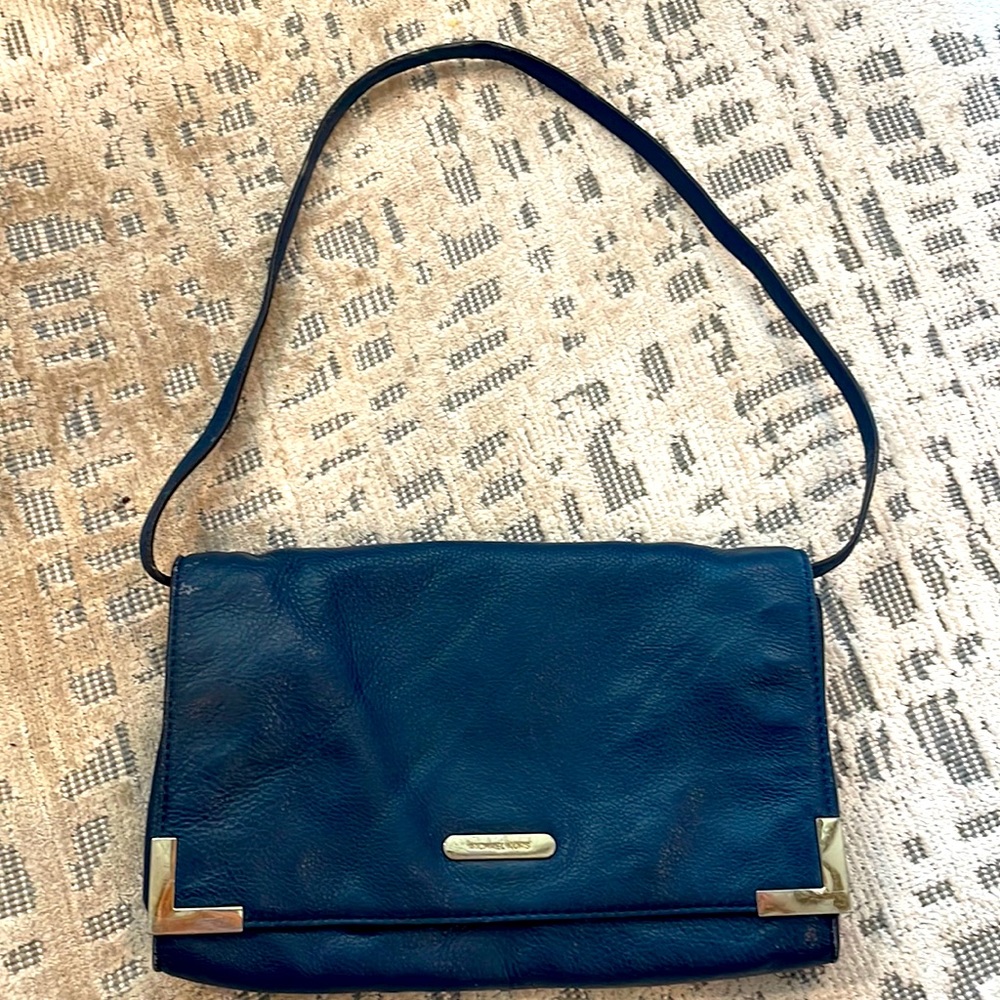 Michael Kors Navy Envelope Style Handbag Purse